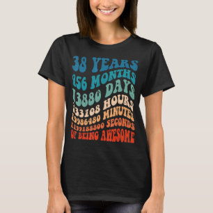 38 Years Old 38th Birthday Cool Vintage Retro 456  T-Shirt