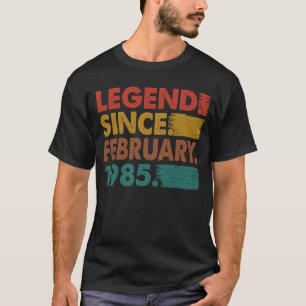 38 Years Old Legend Since February 1985 38th Birt T-Shirt