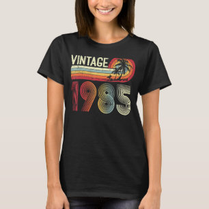 38 Yrs Old Men Women Vintage 1985 Retro 38th Birth T-Shirt