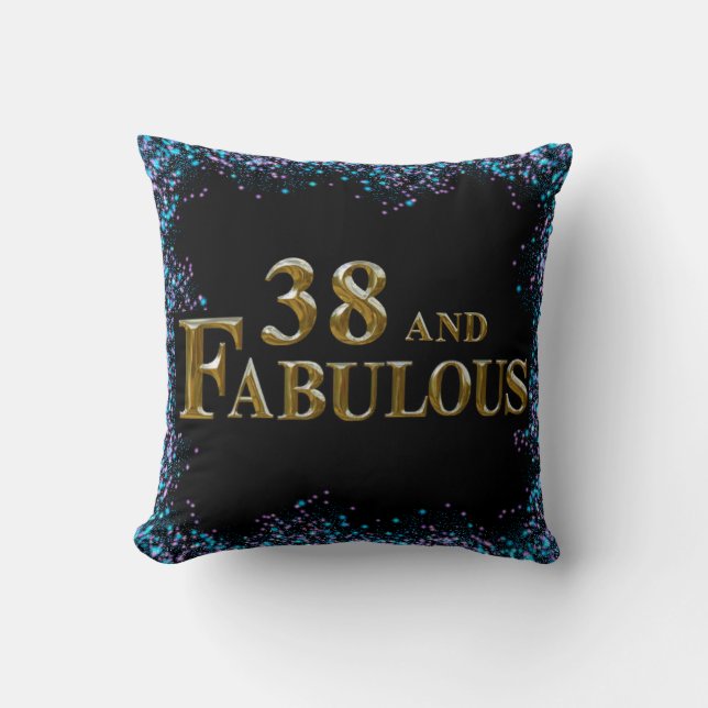38th  Birthday  Cushion (Front)