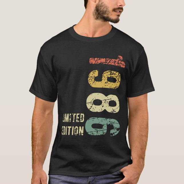 38th Birthday Gift 1986 Limited Edition 38 Years T-Shirt (Front)