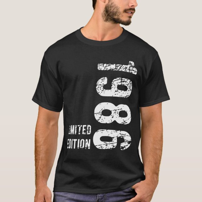 38th Birthday Gift 1986 Limited Edition 38 Years T-Shirt (Front)