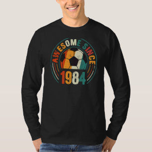 38th Birthday Party 38 Year Old Awesome 1984 Socce T-Shirt