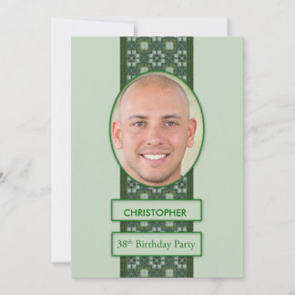 38th Birthday Party Invitation Picture + Name