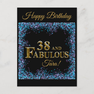 38th Birthday Postcard
