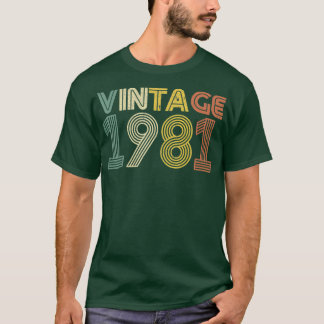 38th Birthday T Shirt Gift Vintage 1981 Men