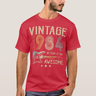 38th Birthday Womens Mens Vintage Awesome 1984 Gui T-Shirt