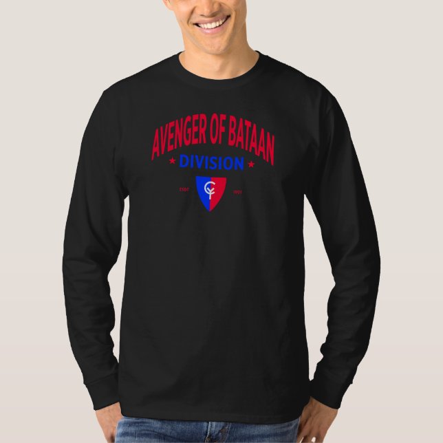 38th Infantry Avenger of Bataan Division Long T-Shirt (Front)