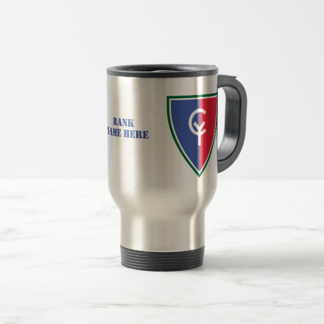 38th Infantry Division United States Military Travel Mug (Front Right)