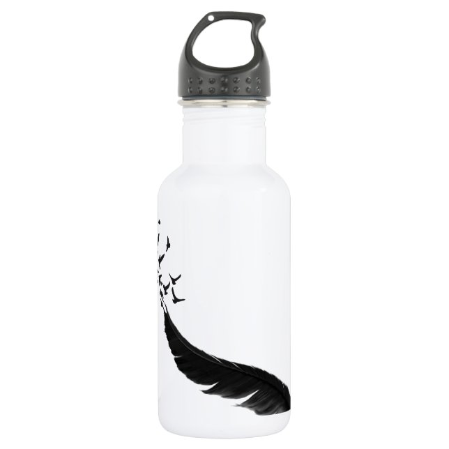3947367_15653147_feder_voegel_orig.png 532 ml water bottle (Front)
