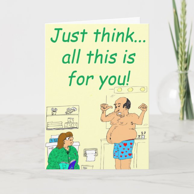 395 All this is for you - Birthday wish - Cartoon Card (Front)