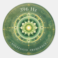 396 Hz Solfeggio Frequency Sticker 