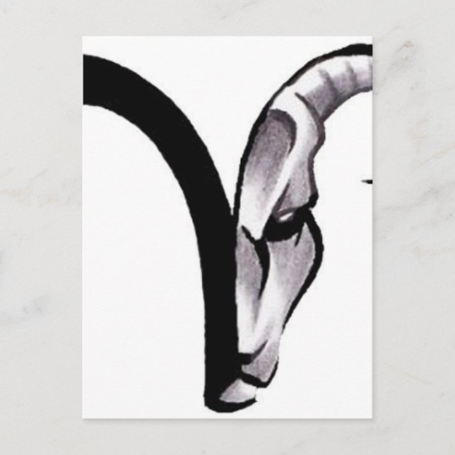 398ed2e311876f65315abc50c5e40934--aries-ram-tattoo postcard (Front)