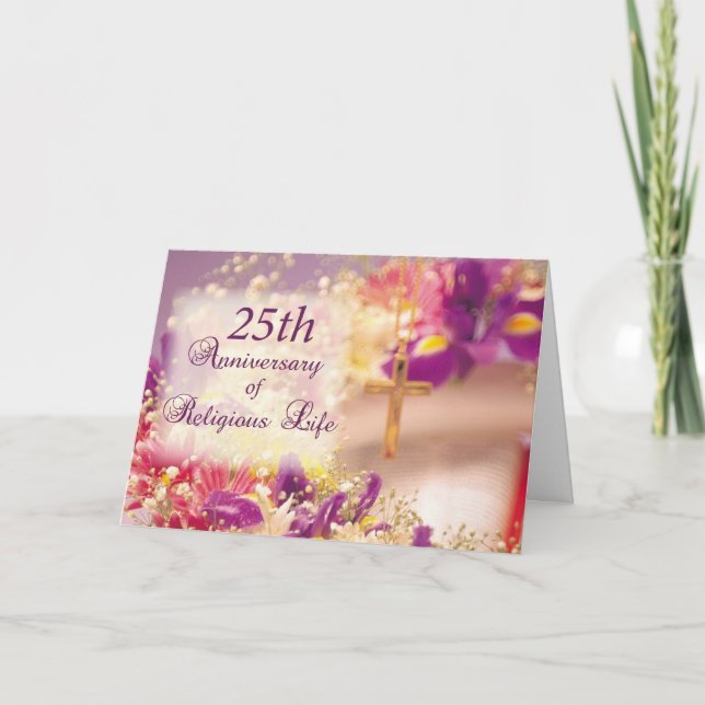 3992_25th Anniversary Religious Life Celebration Card (Front)