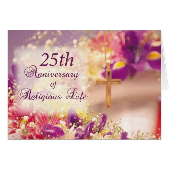3992_25th Anniversary Religious Life Celebration Card