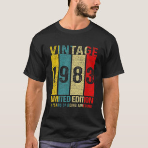 39 Birthday Gifts Vintage 1983 Limited Edition 39 T-Shirt