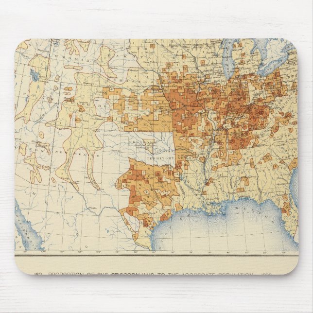 39 Disciples of Christ, Episcopalians 1890 Mouse Mat (Front)