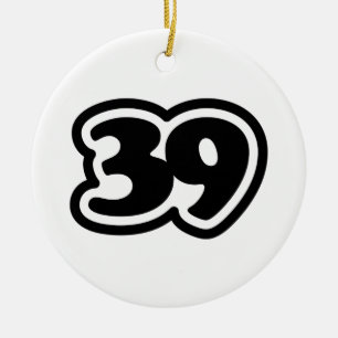 39 Japanese Slang Sankyu Ceramic Tree Decoration