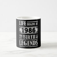 39 Year Old 1986 Birth Of Legend 39th Birthday