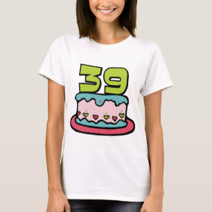 39 Year Old Birthday Cake T-Shirt
