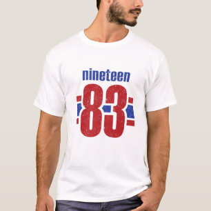 39 Year Old Born In 1983 Vintage Ninen 83 39Th Bir T-Shirt