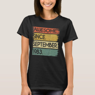 39 Years Old Awesome Since September 1983 39th Bi T-Shirt