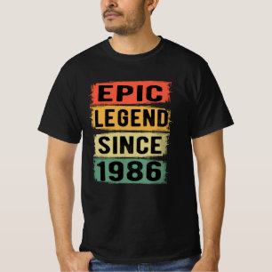 39 Years Old Bday 1986 Epic Legend 39th Birthday T-Shirt