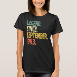 39 Years Old  Legend Since September 1983 49th Bir T-Shirt
