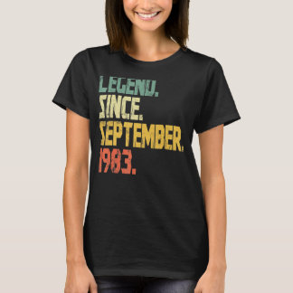 39 Years Old  Legend Since September 1983 49th Bir T-Shirt
