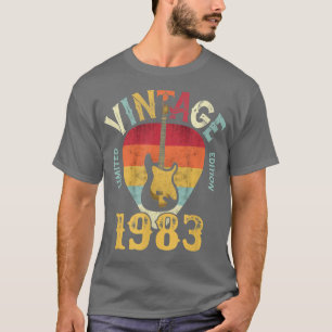 39 YearsOld Vintage 1983 Guitar Pick 39th Birthday T-Shirt