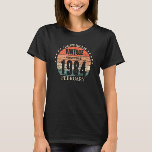 39th Birthday Awesome Since February 1984 39 Year T-Shirt