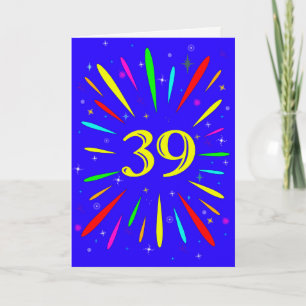 39th Birthday Explosion Card