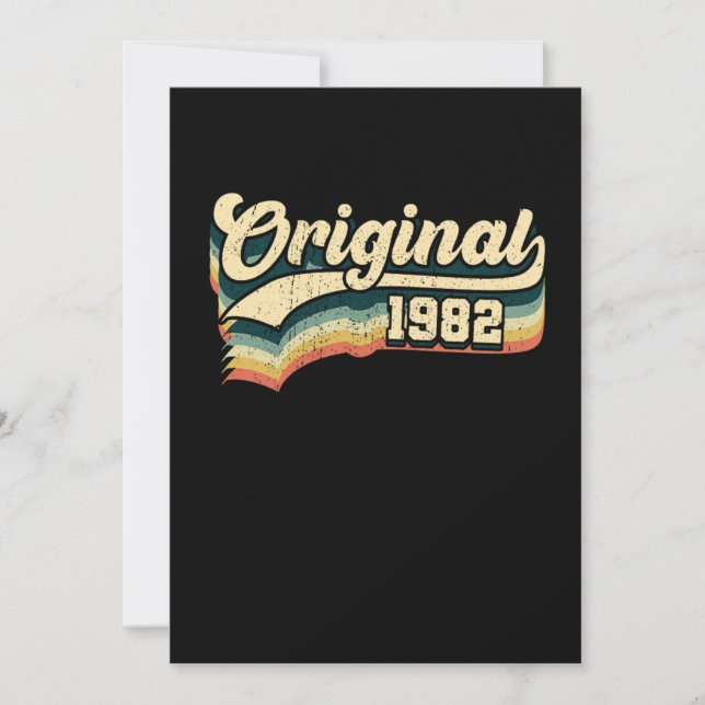 39th Birthday Gift Original Men Women Born In 1982 Invitation (Front)