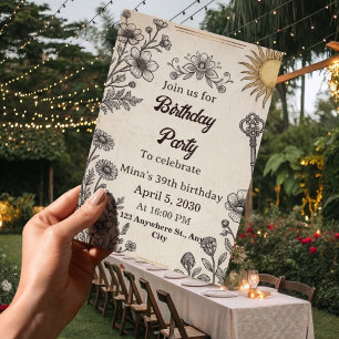 39th birthday invitation women
