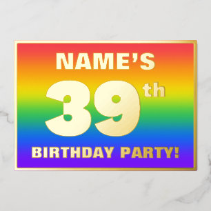 39th Birthday Party: Fun, Colourful Rainbow Patter