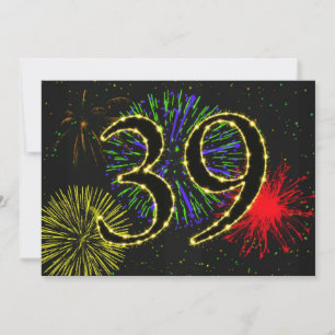 39th birthday party invitate invitation