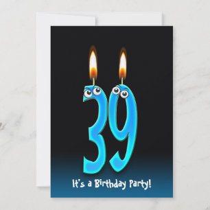 39th Birthday Party Invite