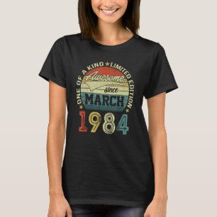 39th Birthday Tees 39 Year Old Awesome Since March