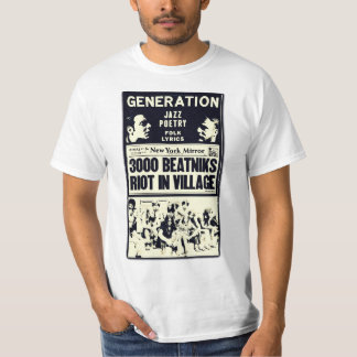 3,000 Beatniks Riot in the Village Tee
