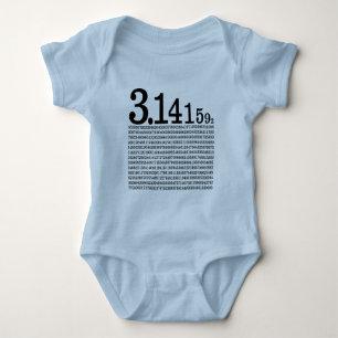 3.1415926 Pi Baby Bodysuit