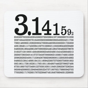 3.1415926 Pi Mouse Mat