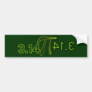 3.14 Backwards Spells Pie Bumper Sticker