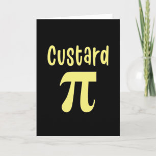 3.14 Custard Pie Pi Pun Funny Math Joke Card