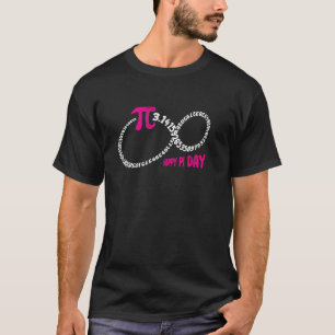 3.14 Happy Pi Day Infinity Symbol Math Geek Infini T-Shirt
