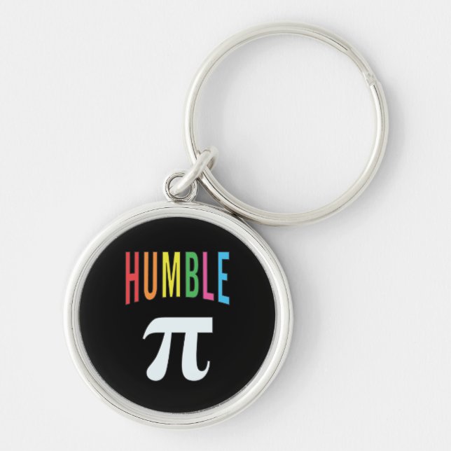 3.14 Humble Pie Pi Pun Funny Math Joke Key Ring (Front)