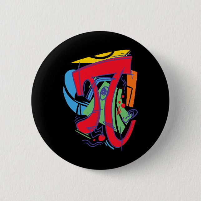 3.14 Math Design For Pi Day  6 Cm Round Badge (Front)