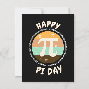 3.14 National Pi Day Design  - Happy Pi Day Holiday Card