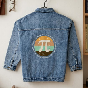 3.14 National Pi Day Design - Pi Day Gift Denim Jacket