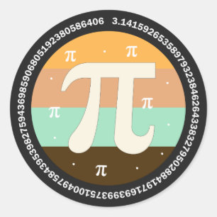 3.14 National Pi Day Design  - Pi Day Gift Idea Classic Round Sticker