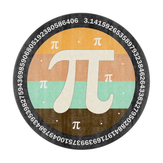 3.14 National Pi Day Design  - Pi Day Gift Idea Cutting Board (Front)